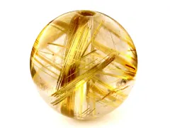 「1点もの 現品」 1粒売り ゴールドルチルクォーツ 14mm パワーストーン バラ売り 天然石 パワーストーン ばら売り