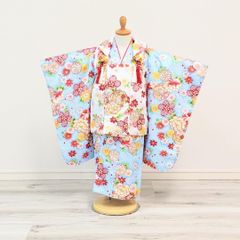 7歳　水色手鞠雪輪　未使用品　七五三　お着物単品 7歳 水色手鞠雪輪 未使用品 七五三 お着物単品 - メルカリ