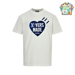 【今日WTO】Louis Vuitton 25ss ラブハートフロッキングプリント T シャツ-ZO56