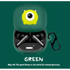 ケース Anker Soundcore Liberty 4 Pro 用のケース カバー カラビナ付き (グリーン01)