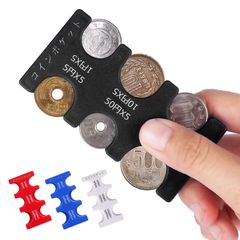 【人気商品】硬貨収納コインを分類できる 2830円（計29枚）収納でき コイン収納 軽量 コンパクト 片手で取り出せ 携帯用コインホルダー 管理 整理 新色コインポケット 外出 便利 保管 ARREBOLコインホルダー コンビニ 車内