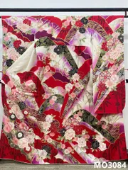 振袖 豪華 銀通し 金彩 銀彩 ラメ刺繍 牡丹 身丈161cm 撥水加工済