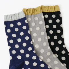 French Bull (フレンチブル) | ボンボンショートソックス (navy / gray / black) | 靴下 ソックス 可愛い