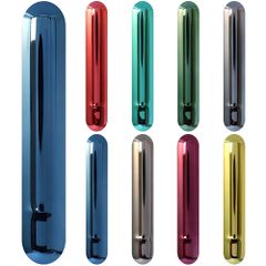 i に適合する。 アイコスイルマ/イルマ おしゃれ メタリック 汎用交換ドアカバー メッキ カバー BOOFLYII 交換簡単 極フィット勘合（ネイビー）