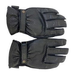 【即決】 KADOYA カドヤ レザー パンチング グローブ　LLサイズ　黒系　ブラック系 14646-60