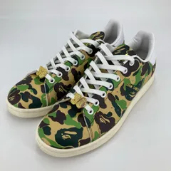 【イオン広店】 中古 adidas Originals | アディダスオリジナルス スニーカー A BATHING APE × adidas Originals Stan Smith IG8949 カモ 27cm 【126】