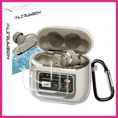 透明 LIRUWECH for JBL TOUR PRO 2クリアケース JBL TOUR PRO 2ケースカバー 汚れ防止 落下防止 耐衝撃 かわいい おしゃれ TPU素材 装着充電可能 カラビナ付き JBL TOUR PRO 2 case 分離式JBL T