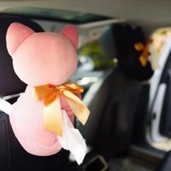 【猫のバンド付きティッシュボックス ティッシュケース】車 カー用品 車用品 インテリア 壁掛け ネコ ティッシュ ケース BOX リビング 浴室 寝室 台所 玄関 動物 ねこ 猫 可愛い おしゃれ SH1