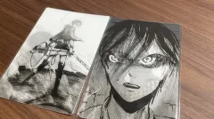 進撃の巨人 レンチキュラーカード レンチキュラー ポストカード リヴァイ エレン・イェーガー(エレン)