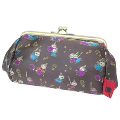 ムーミン コスメポーチ ジャガードがま口ポーチ らくがき リトルミイ 北欧 ワタナベ 化粧ポーチ 小物入れ キャラクター グッズ 