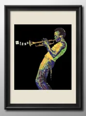 非売品！☆マイルスデイヴィス Miles Davis プロモ用 額付 ポスター