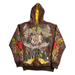 Christian Audigier グラフィック　ジップパーカー　デカロゴ 楽天市場】CHRISTIAN AUDIGIERクリスチャンオードジェー ZIP UP