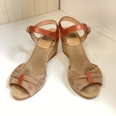 TOD'S サンダル ウェッジソール ブラウン 36 23.0cm トッズ - メルカリ