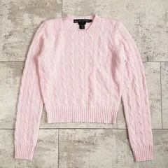 美品 ラルフローレン ブラックレーベル ☆ カシミヤ ケーブル編 セーター M