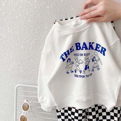 【新品】お洒落な韓国子供服　90  100   110  トレーナー　ロゴ　春物　秋物