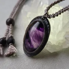 水牛の角 トラピッチェアメジストのペンダント #2