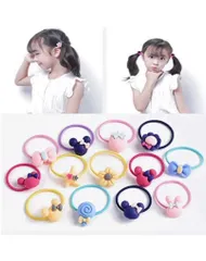 こども ヘアゴム 子供用 髪ゴム 女の子 可愛い ヘアリングゴム 髪飾り60本