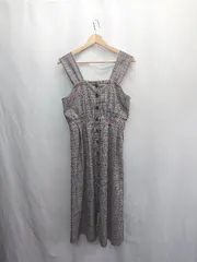 ◇ ⊂ ParAvion + Petit Standard チェック柄 ミモレ丈 ワンピース サイズONE グレー系 レディース E  【1503050023160】