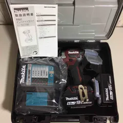 【未使用品】 純正バッテリー&充電器付き フルセット 純正 純正品 マキタ makita コードレスインパクトドライバー TD173DGXAR レッド 赤 限定色【戸田店】