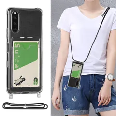 6.0インチ so52b スマホケース 10iii エクスペリア ソニー ストラップ付き 落下防止 ショルダー ネック カード収納 IC 衝撃吸収 背面カバー III III III 指紋防止 10 10 10 Xperia 薄型 Xperia Xper