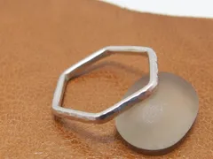 シルバーリング　六角　2ミリ幅【silver】