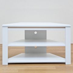 テレビ台　TV台　シンプル　オープンテレビ台　置台　ボード　コーナー　角　コンパクト　ラック　棚　ホワイト(WH)　(S140)FB-412WH★(1)Wega　コーナーTVボード　WH