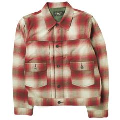 RRL ダブルアールエル JACKLEY JACKET ウールブレンド オンブレチェックジャケット 782726024001 S RED Double RL 2nd アウター g18233