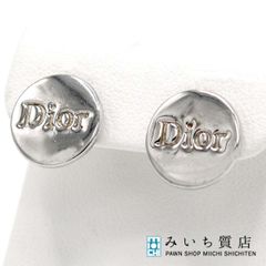 クリスチャンディオールピアス 瓶蓋ボトルキャップモチーフシルバー