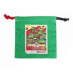新品 🇺🇸 DRAWSTRING BAG 巾着袋【TURTLES】タートルズ 両面プリント POUCH ポーチ アメリカン雑貨 小物入れ 給食セット 旅行 サブバッグ 入園入学 プレゼント