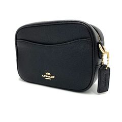 【K936】COACH（コーチ）/ショルダーバッグ/カメラバッグ/レザー/ブラック