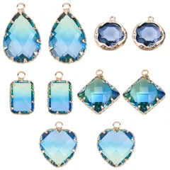 新品 ダイヤ型 透かし きらきら チャーム チャーム チャーム ガラスストーン ガラスストーン チャーム チャーム チャーム チャーム 花座 ビーズ マカロン カン付き キュービックジルコニア キュービックジルコニア 合金 キーホルダー グラデーション ライン