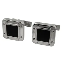 カルティエ カフリンクス Ag925 メタル フランス製 ブラックシルバーカラー Cartier カルティエ カフリンクス Ag925 メタル フランス製