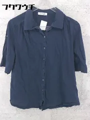 ◇ NEWYORKER ニューヨーカー 半袖 ブラウス カットソー サイズM ネイビー レディース 【中古】 【1002800727087】