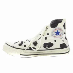 コンバース CONVERSE ALL STAR US COW SPOT HI スニーカー ハイカット カウ柄 25cm 白 ホワイト 黒 ブラック 1SC563 /UD