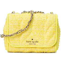ケイトスペード バッグ katespade ラフィア スムースレザー ブライアー レーン キルティング サマー ツイード チェーン ミニ エメリン 2way クロスボディー 斜めがけ ショルダーバッグ イエローマルチ WKRU6721