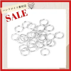 【10mm 約100個 】二重カン 丸カン 二重丸カン 金具 シルバー 二重丸カン モチーフ パーツ お洒落 アパレル 素材 資材 アクセサリー製作 デコパーツ
