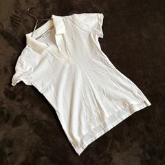 【NARACAMICIE】襟付きTシャツ/Ⅰ/ホワイト/コットン・ポリウレタン