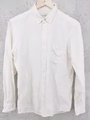 ◇ green label relaxing グリーンレーベル UNITED ARROWS ボタンダウン BD 長袖 シャツ M オフホワイト #  【1002799578523】