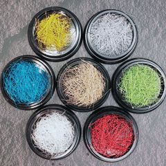 ヤーン ジェルネイル ネイル レジン レジンアクセサリー ハンドメイド 針金 金 セルフネイル 春 夏 秋 冬 上品 ゴールド シルバー ホワイト レッド ブロンズ グリーン ブルー