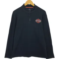 レディース] 1990s ハーレーダビッドソン ハーフジップ プリント
