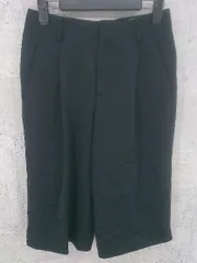 ◇ UNITED ARROWS ユナイテッドアローズ 七分丈 サブリナ パンツ 34 ブラック *  【1002800169788】