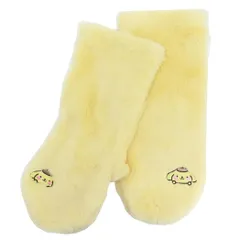 ポムポムプリン 女性用防寒靴下 滑り止め付ボアルームソックス アップ サンリオ ジェイズプランニング ウォーマー雑貨 防寒用品 キャラクター グッズ 