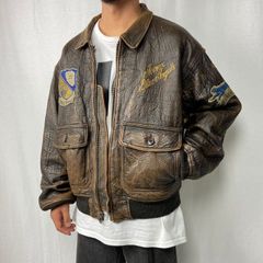 【値下げ交渉OK】90s vintage AVIREXレザー本革 AVIREX leather jacket, vintage varsity, 90s hip hop 1990s