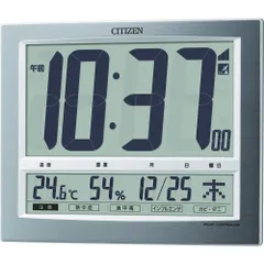 2023年最新】CITIZEN シチズン 掛け時計 電波時計 温度計・湿度計付き