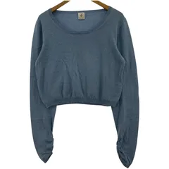 6 ROKU ビューティー＆ユース ユナイテッドアローズ ハイゲージ編み プルオーバーニット size表記なし/ライトブルー