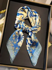 アクセサリー レディース スカーフ 1個 レディース エレガント/ヴィンテージファッション プリント薄手スタイル フェイクシルクスカーフ/サテン正方形スカーフ、バンダナ、レディースネックスカーフ、ショール、軽くて薄