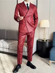 スーツ 秋冬 花婿 タキシード カジュアル 二点セットFS6226