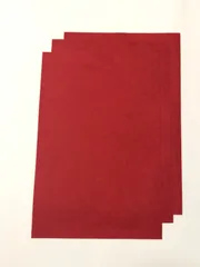 羊毛カラーフェルト【1】赤1t 200×300 3枚セット