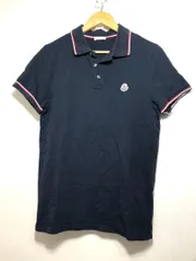 055002 MONCLER MAGLIA POLO MANICA CORTA  ポロシャツ M ネイビー F10918A70300 84556 モンクレール