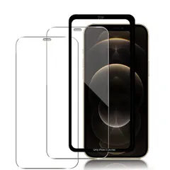 【新着商品】撥水・防水 防指紋 光沢 気泡レス Touch対応 3D 液晶保護フィルム 耐衝撃 Max Max 飛散防止 Max Pro 自動吸着 Pro Pro 貼り付け 12 12 簡単 12 アイフォン 強化ガラス 硬度9H 保護フィルム iPhone